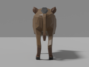 cartoon warthog 3D-Modell