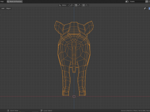 cartoon warthog 3D-Modell