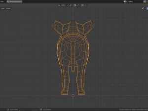 cartoon warthog 3D Model