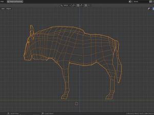 cartoon wildebeest Modelo 3D