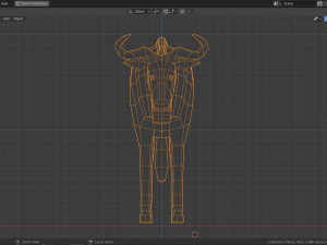 cartoon wildebeest Modelo 3D