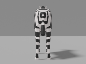 cartoon zebra 3D Model