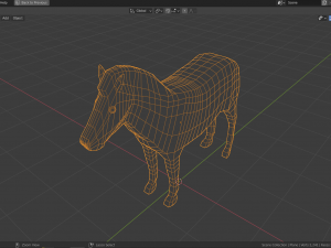 cartoon zebra 3D Model