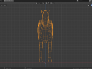 cartoon zebra 3D Model