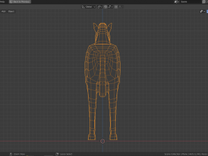 cartoon zebra 3D Model