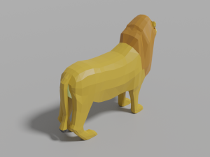 lion family pack 3D Model