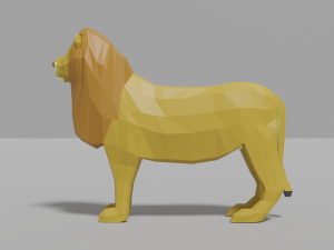 lion family pack 3D Model
