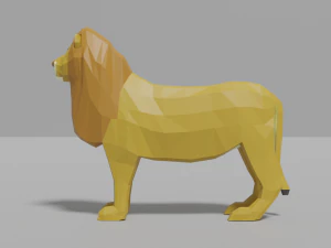 lion family pack 3D Model