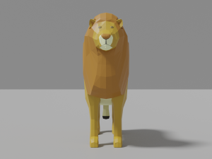 lion family pack 3D Model