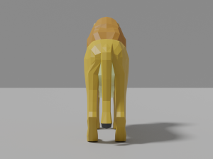 lion family pack 3D Model
