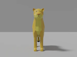 lion family pack 3D Model