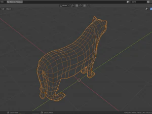 lion family pack 3D Model