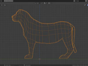 lion family pack 3D Model