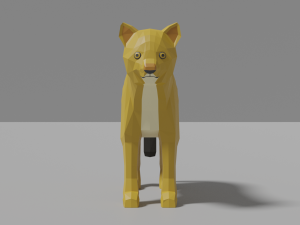 lion family pack 3D Model