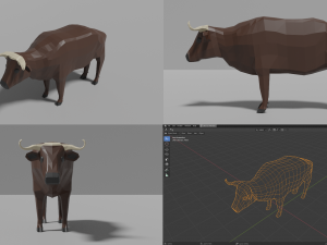 african animals pack 3D 모델