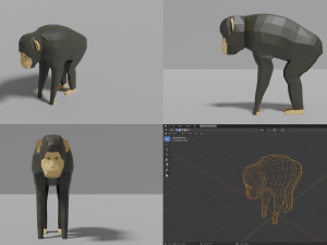 african animals pack 3D 모델
