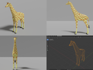 african animals pack 3D 모델