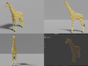 african animals pack 3D Model