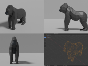 african animals pack 3D 모델