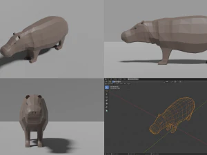 african animals pack 3D Model