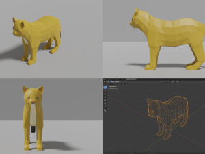 african animals pack 3D 모델
