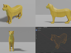 african animals pack 3D 모델