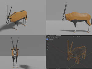 african animals pack 3D 모델
