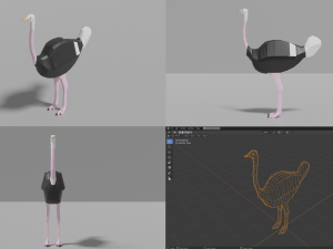 african animals pack 3D 모델