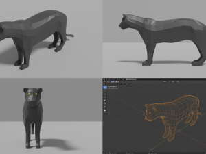 african animals pack 3D 모델