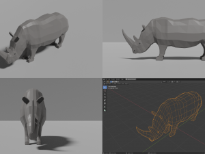 african animals pack 3D 모델