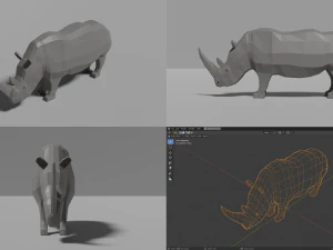 african animals pack 3D Model