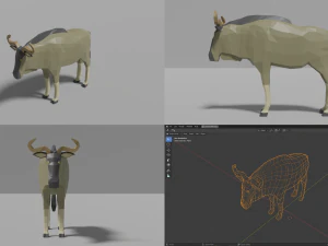 african animals pack 3D Model