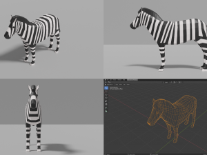 african animals pack 3D 모델