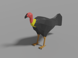 cartoon brushturkey Modelo 3D