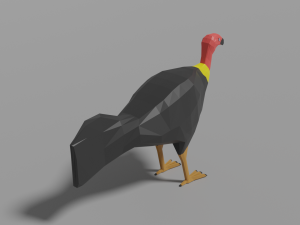 cartoon brushturkey 3Dモデル