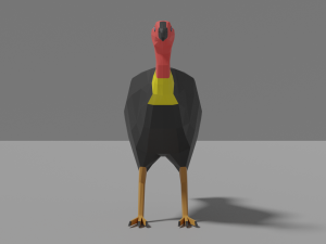 cartoon brushturkey 3Dモデル