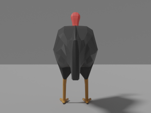 cartoon brushturkey 3Dモデル