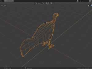 cartoon brushturkey 3Dモデル