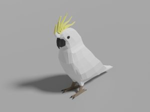 cartoon cockatoo 3D Модель