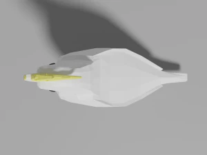 cartoon cockatoo 3D Model