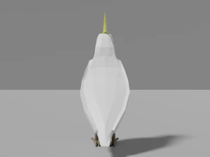cartoon cockatoo 3D Model
