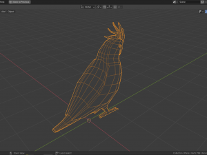 cartoon cockatoo 3D Модель
