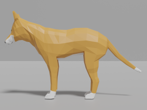 cartoon dingo 3D Модель