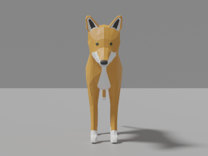 cartoon dingo 3D Модель