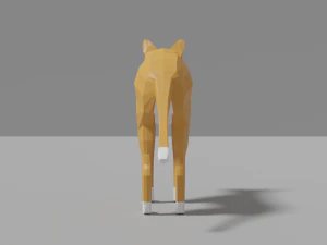 cartoon dingo 3D Model