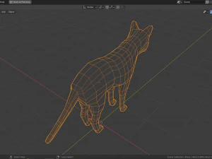 cartoon dingo 3D Model