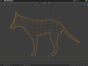 cartoon dingo 3D Модель
