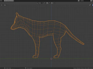 cartoon dingo 3D Model