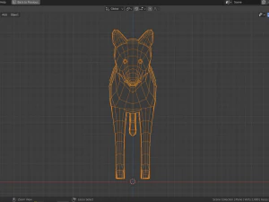 cartoon dingo 3D Model