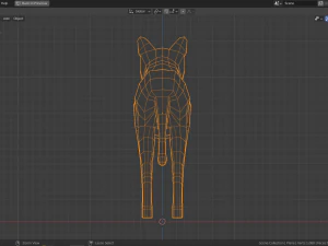 cartoon dingo 3D Model